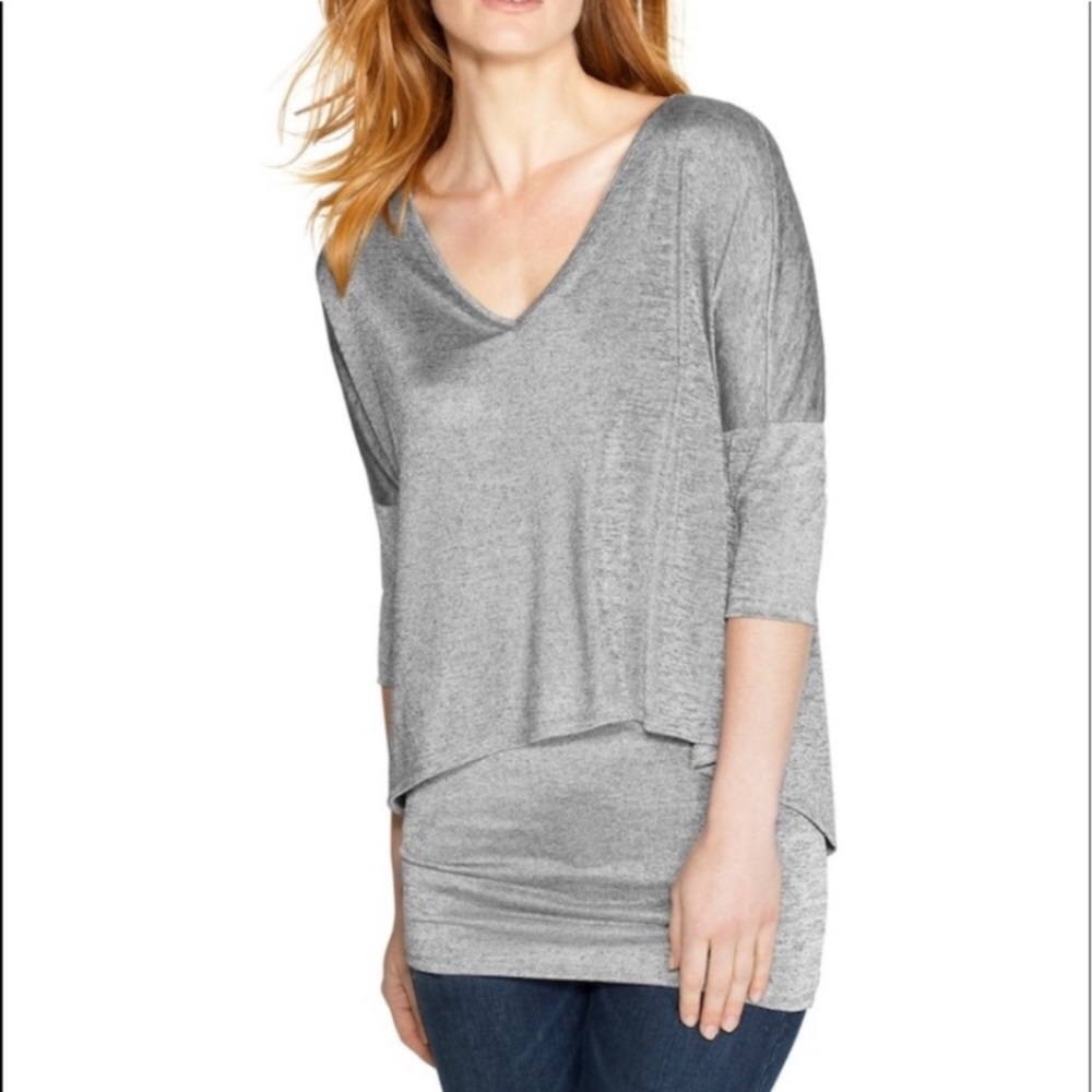 White House black Market layered top (Size S)